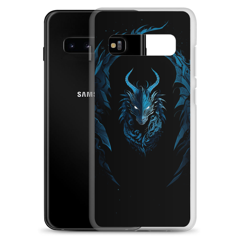Coque Samsung® "Dragon bleu et noir"