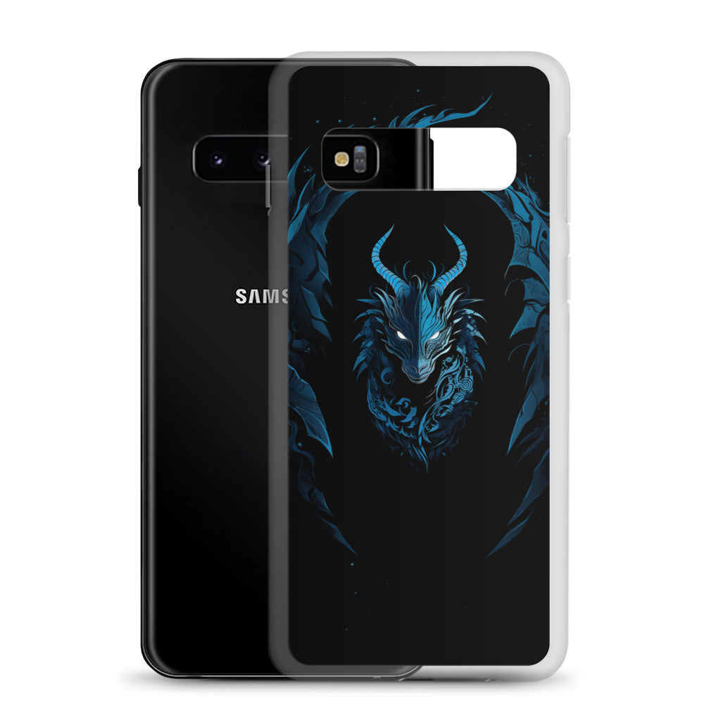 Coque Samsung® "Dragon bleu et noir"
