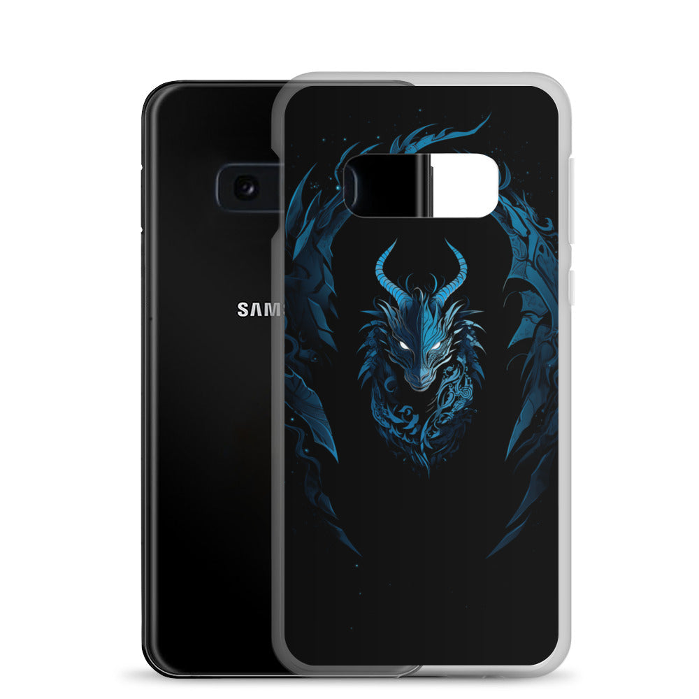 Coque Samsung® "Dragon bleu et noir"