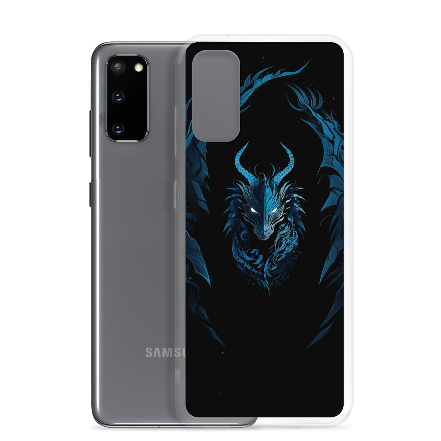 Coque Samsung® "Dragon bleu et noir"