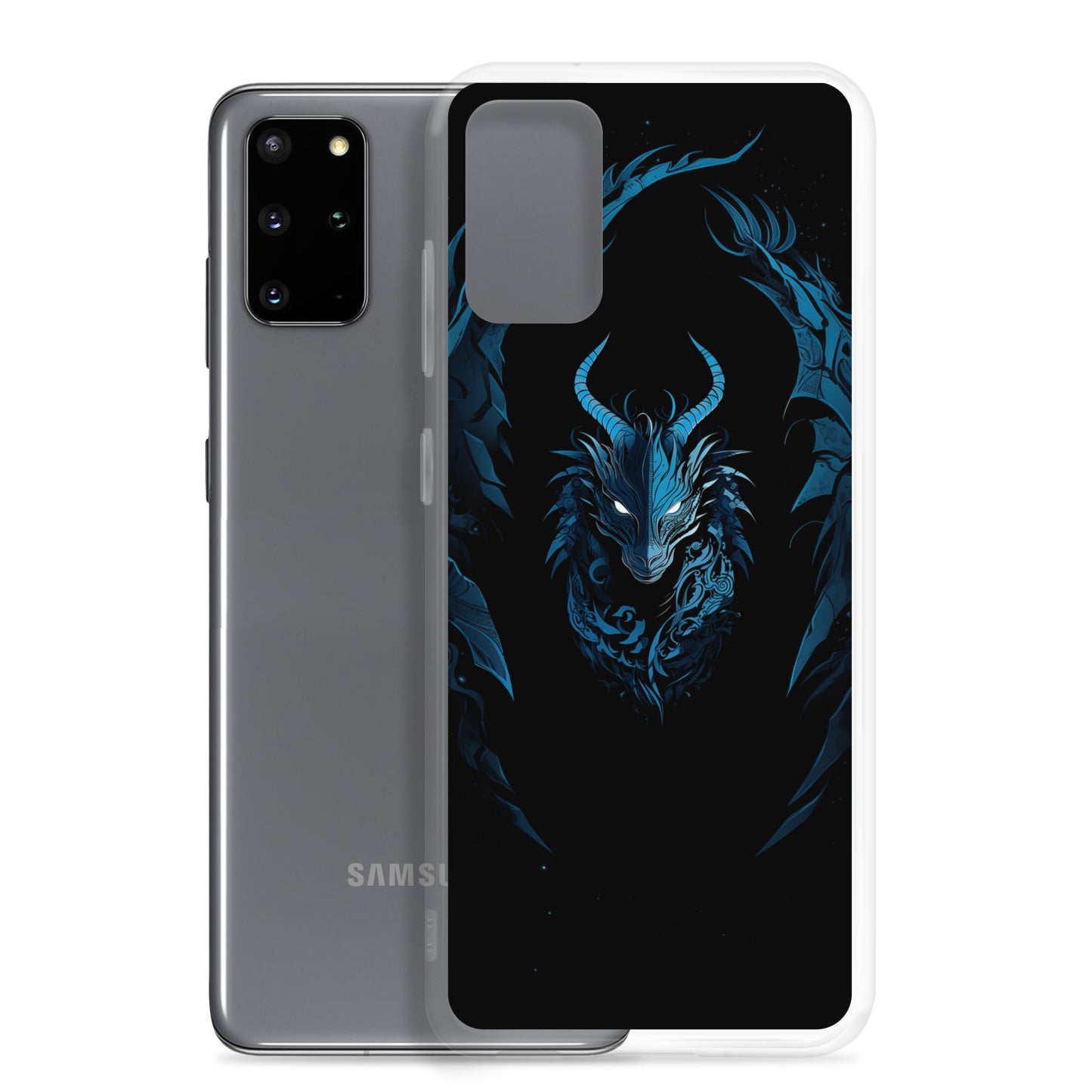Coque Samsung® "Dragon bleu et noir"
