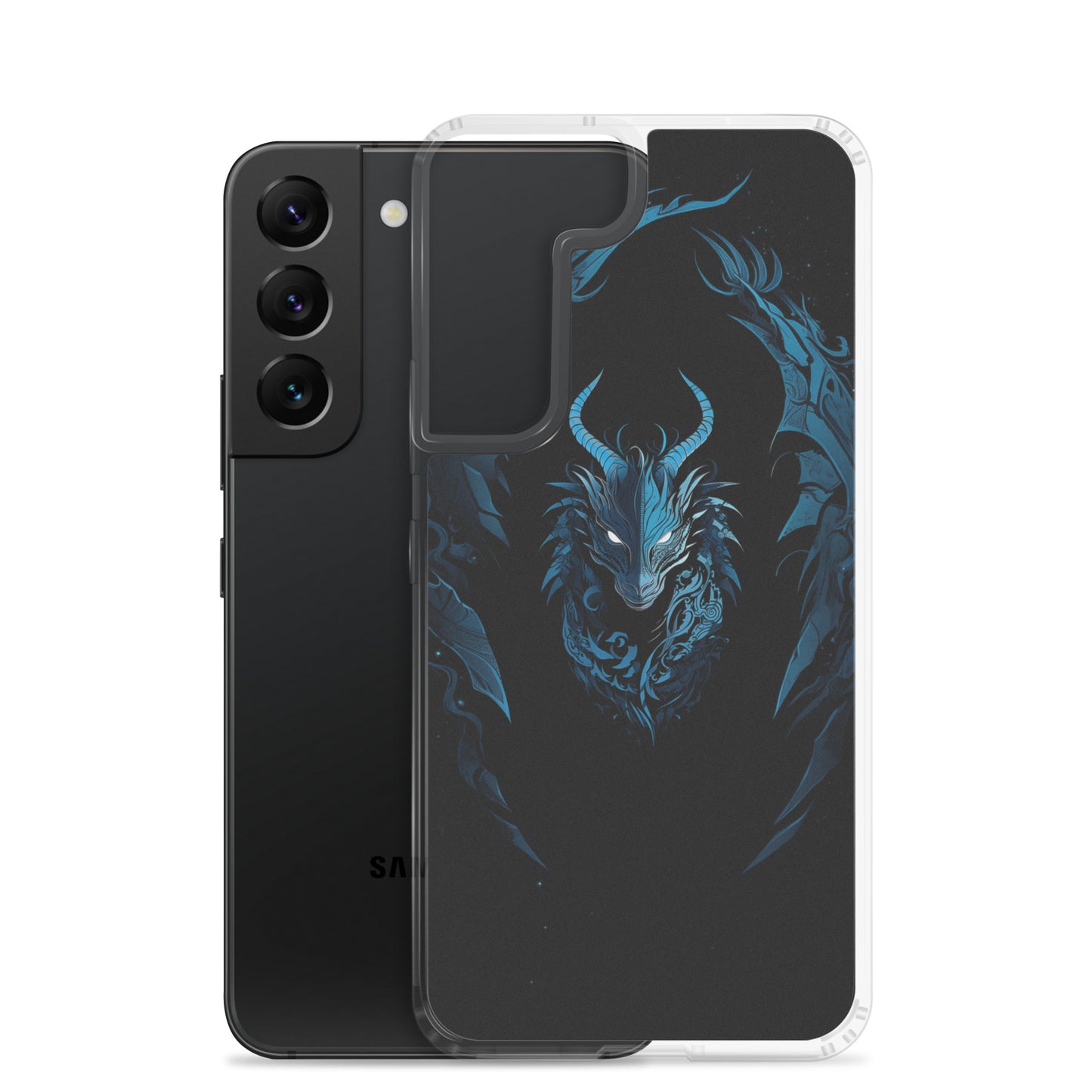 Coque Samsung® "Dragon bleu et noir"