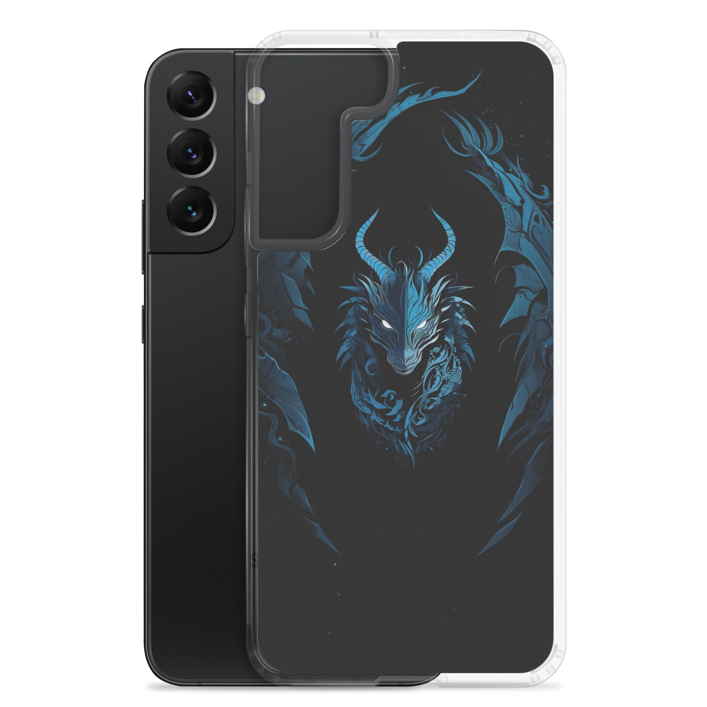Coque Samsung® "Dragon bleu et noir"