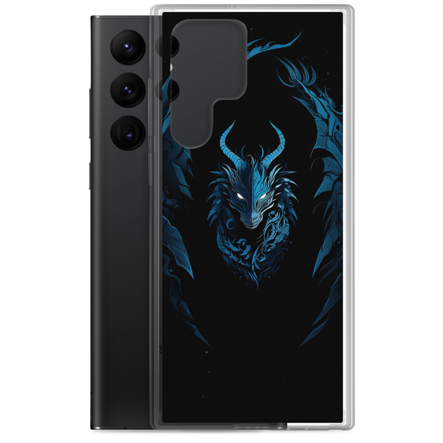 Coque Samsung® "Dragon bleu et noir"