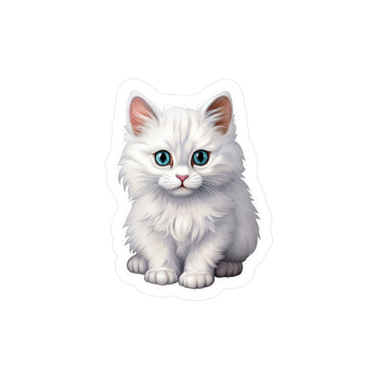 Sticker "chat blanc"