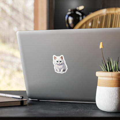 Sticker "chat blanc"