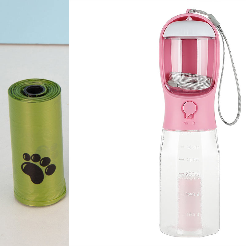 Bouteille d'Eau et de Nourriture Portable pour Chats et Chiens