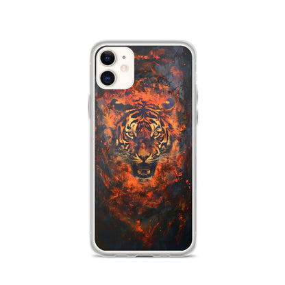 Coque pour iPhone® "Flame Tiger"