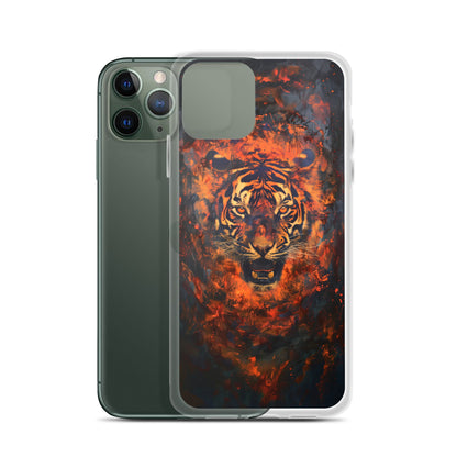 Coque pour iPhone® "Flame Tiger"