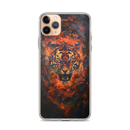 Coque pour iPhone® "Flame Tiger"