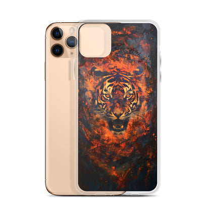 Coque pour iPhone® "Flame Tiger"