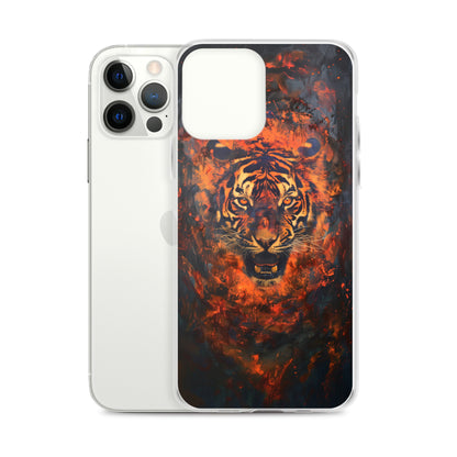 Coque pour iPhone® "Flame Tiger"