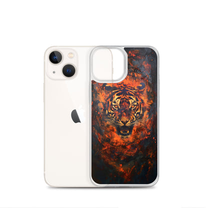 Coque pour iPhone® "Flame Tiger"