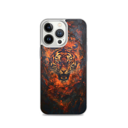 Coque pour iPhone® "Flame Tiger"