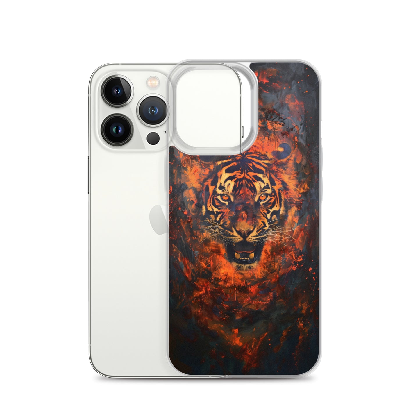 Coque pour iPhone® "Flame Tiger"