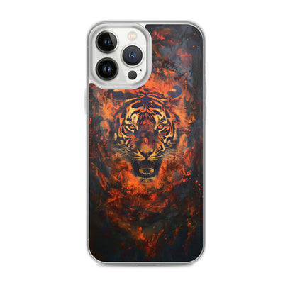 Coque pour iPhone® "Flame Tiger"