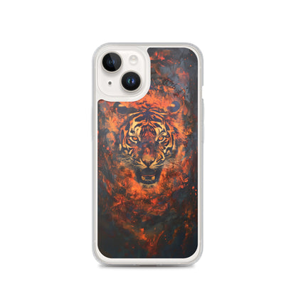 Coque pour iPhone® "Flame Tiger"