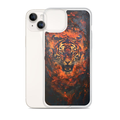 Coque pour iPhone® "Flame Tiger"