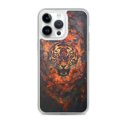 Coque pour iPhone® "Flame Tiger"