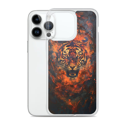 Coque pour iPhone® "Flame Tiger"