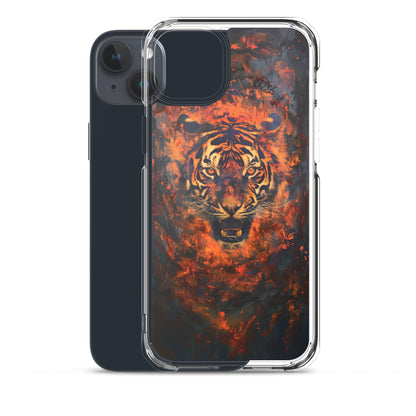 Coque pour iPhone® "Flame Tiger"