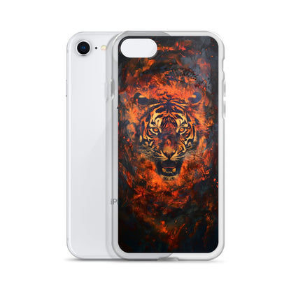 Coque pour iPhone® "Flame Tiger"