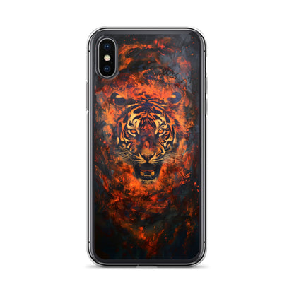 Coque pour iPhone® "Flame Tiger"