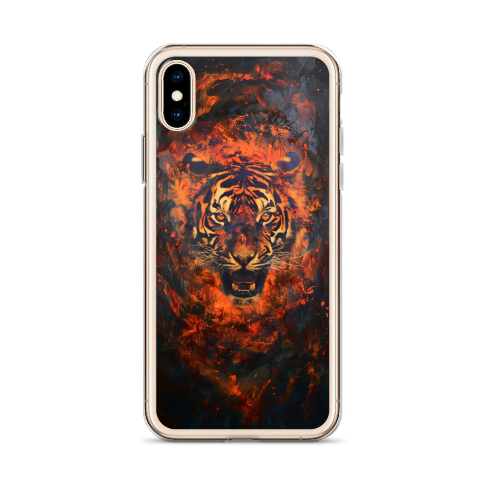 Coque pour iPhone® "Flame Tiger"