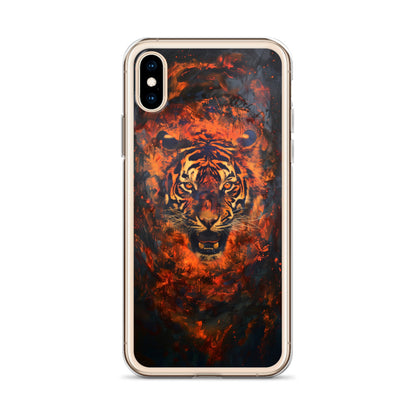 Coque pour iPhone® "Flame Tiger"