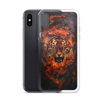 Coque pour iPhone® "Flame Tiger"