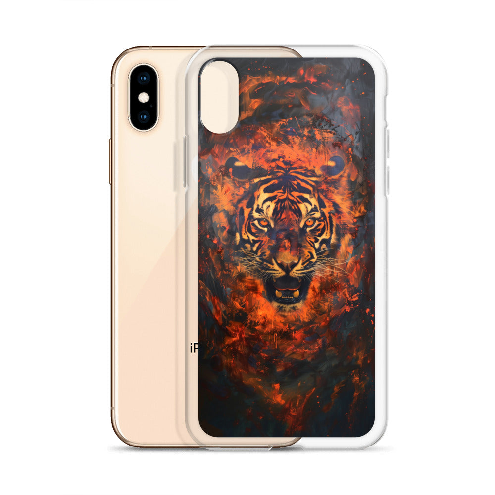 Coque pour iPhone® "Flame Tiger"