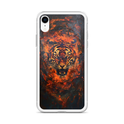 Coque pour iPhone® "Flame Tiger"