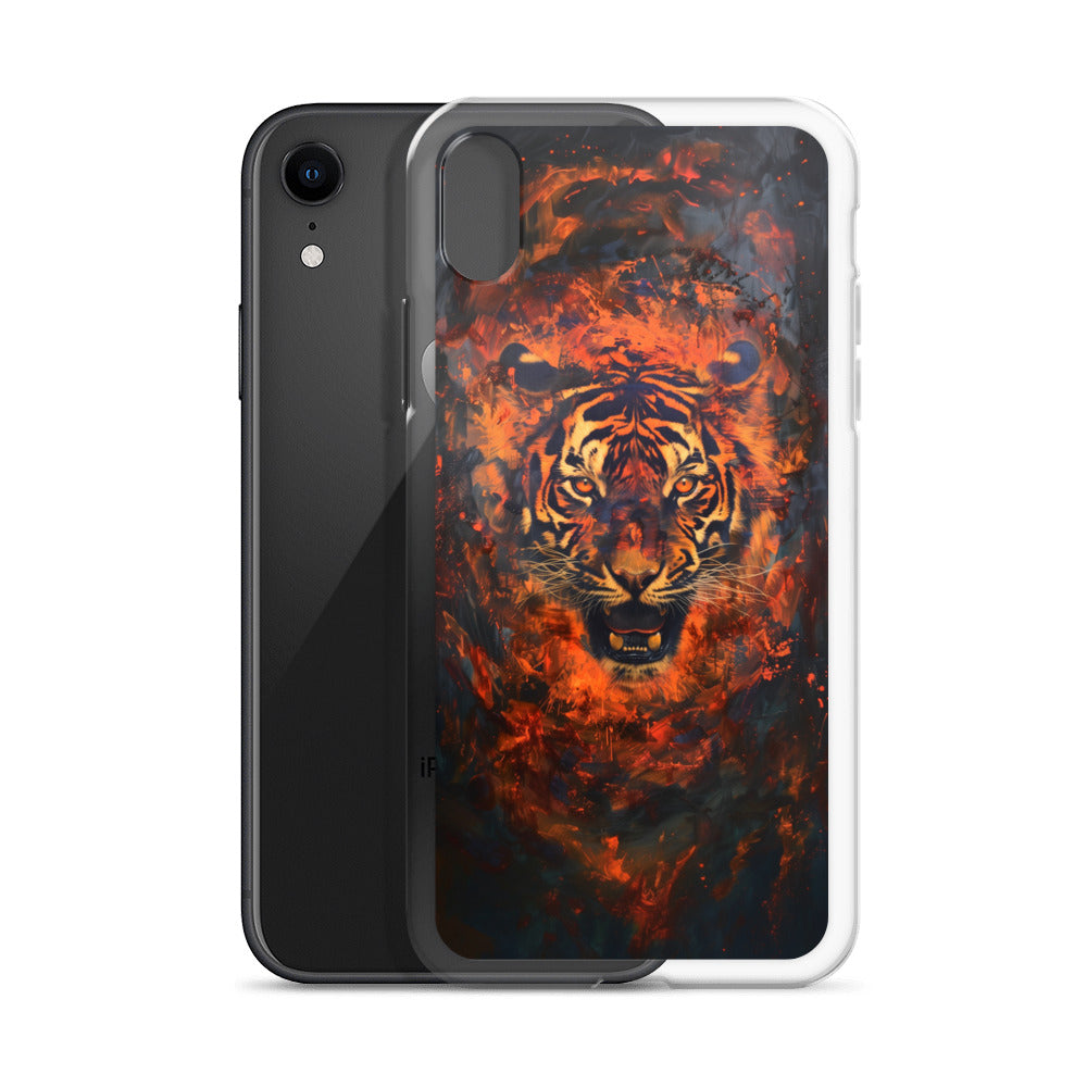 Coque pour iPhone® "Flame Tiger"