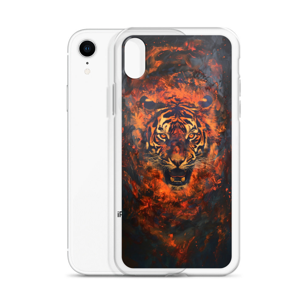 Coque pour iPhone® "Flame Tiger"