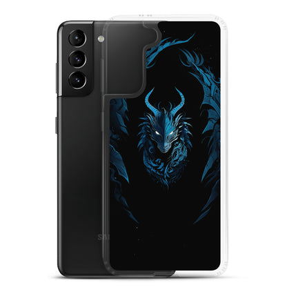 Coque Samsung® "Dragon bleu et noir"