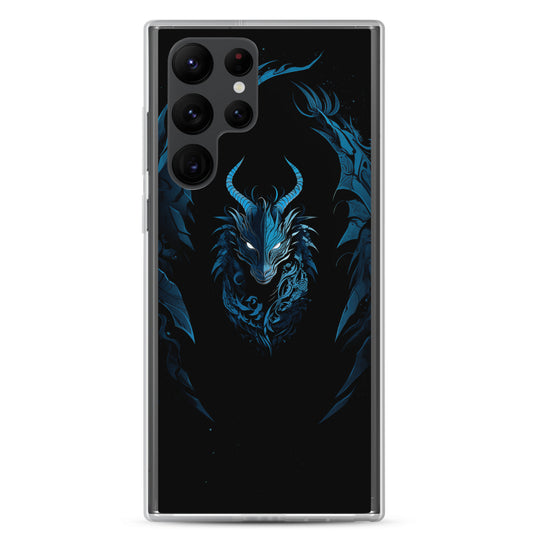 Coque Samsung® "Dragon bleu et noir"