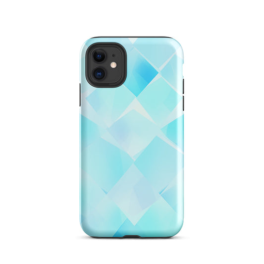 Coque d'iPhone® rigide "Bleu carré"